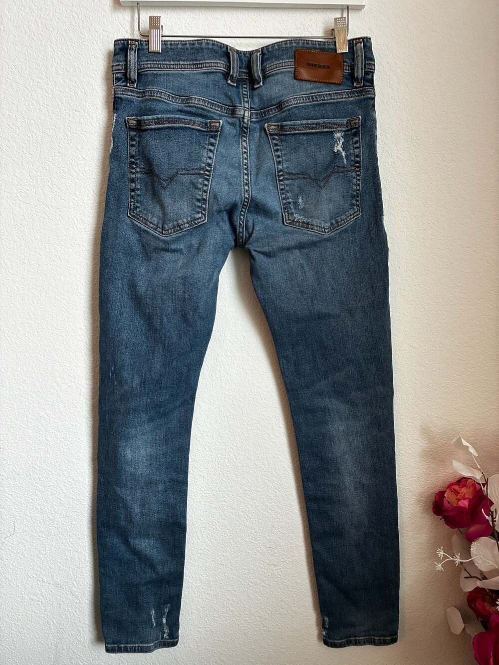 Diesel Troxer Slim-Skinny Stretch Denim Jeans Blue W30 L30